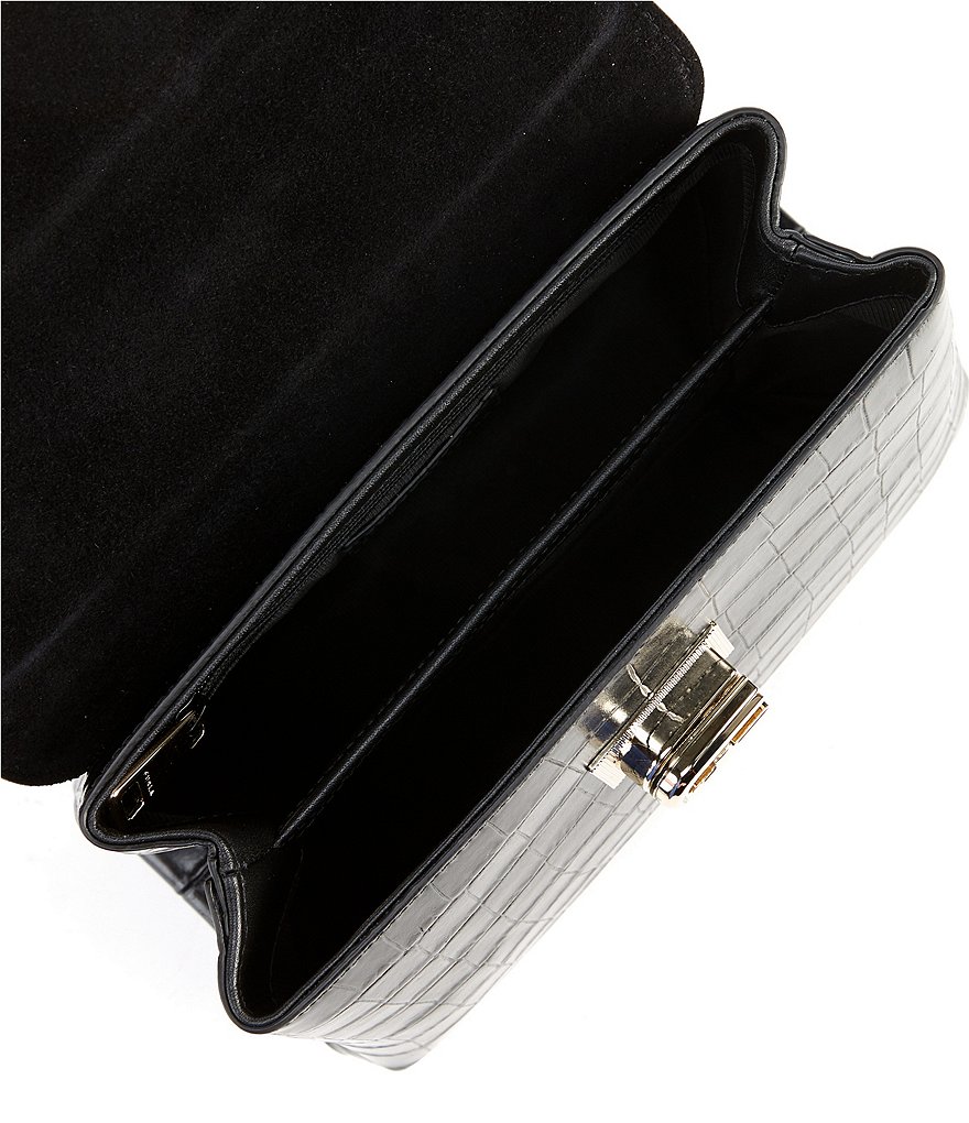 Furla 1927 Small Crocodile Top Handle Satchel Bag