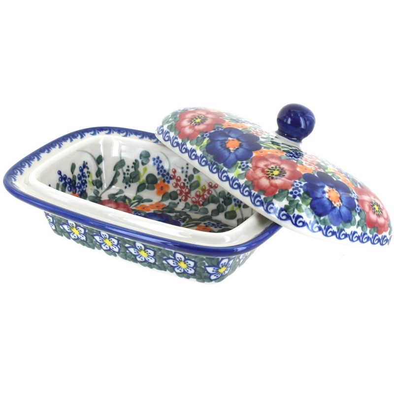 3R Studios Pressed Glass Butter Dish