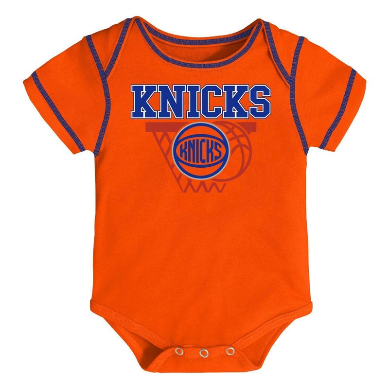 NBA New York Knicks Baby Boys' Onesies Bodysuit 3pk - 18M