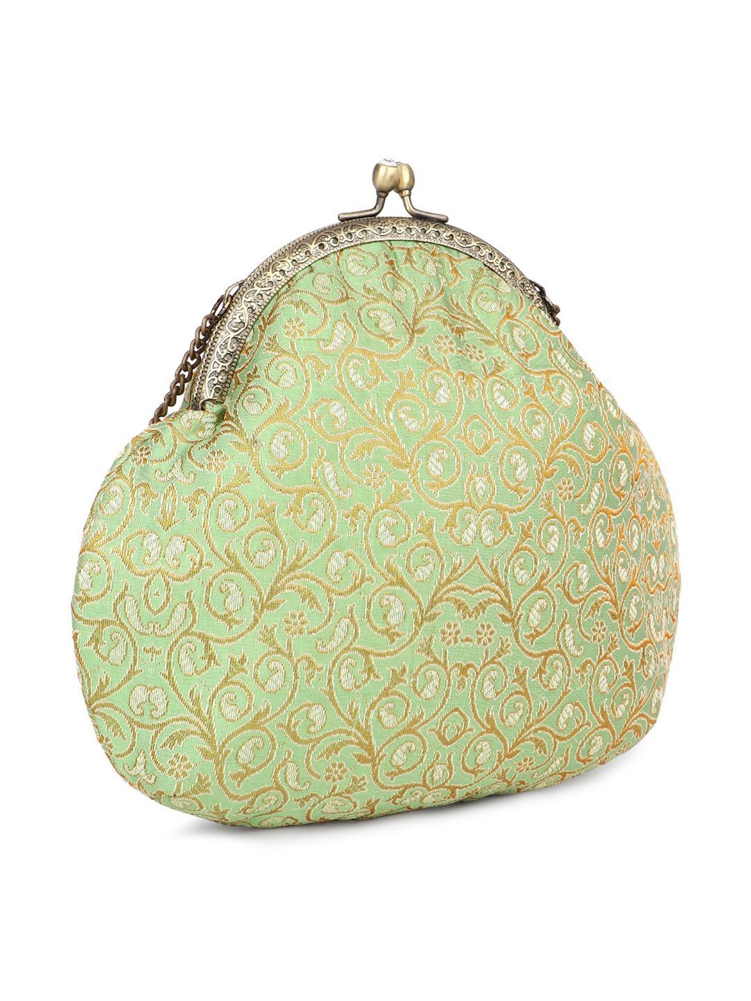 Tarini Nirula Araa Green Embroidered Small Clutch