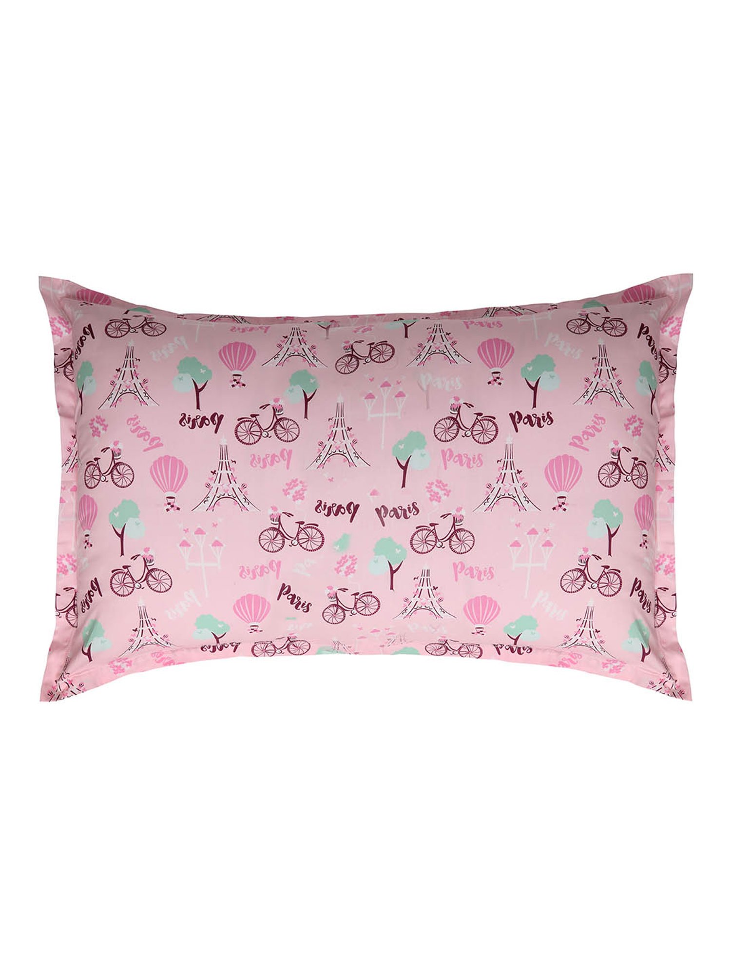 Nigh Nigh Paris Pink Cotton 300 TC Kids Bed Linen Set