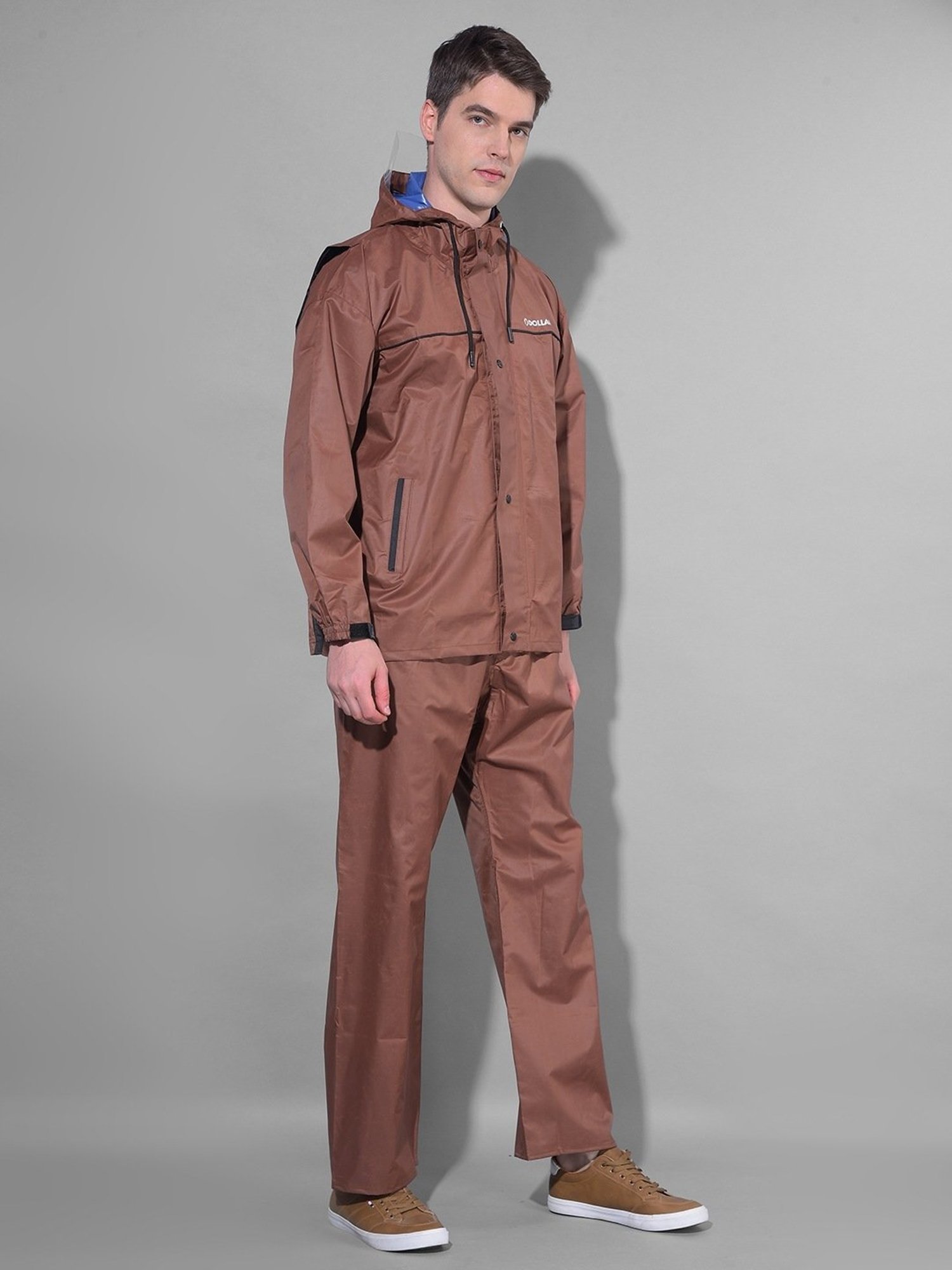 Dollar Brown Regular Fit Raincoat Set