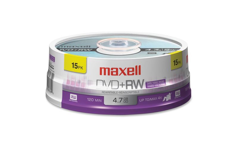 Maxell 4x DVD+RW Media - 120mm