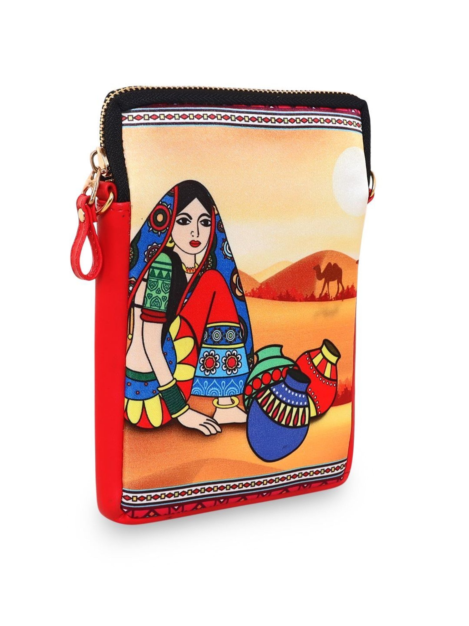 Sabhyata Multicolor Printed Small Cross Body Bag