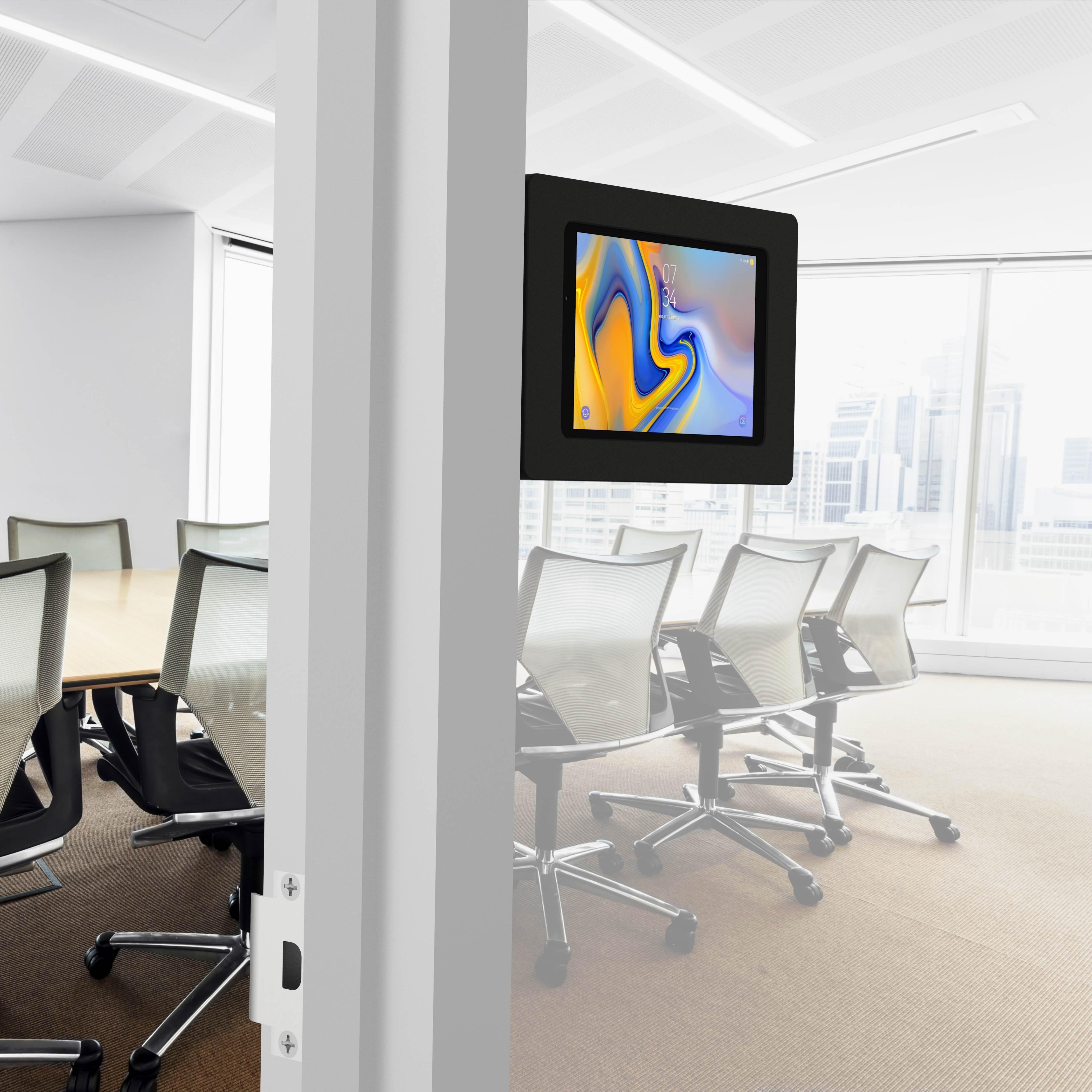 VidaMount Black Enclosure and Tilting Removable Glass Mount [Bundle] compatible with Samsung Galaxy Tab A 10.5