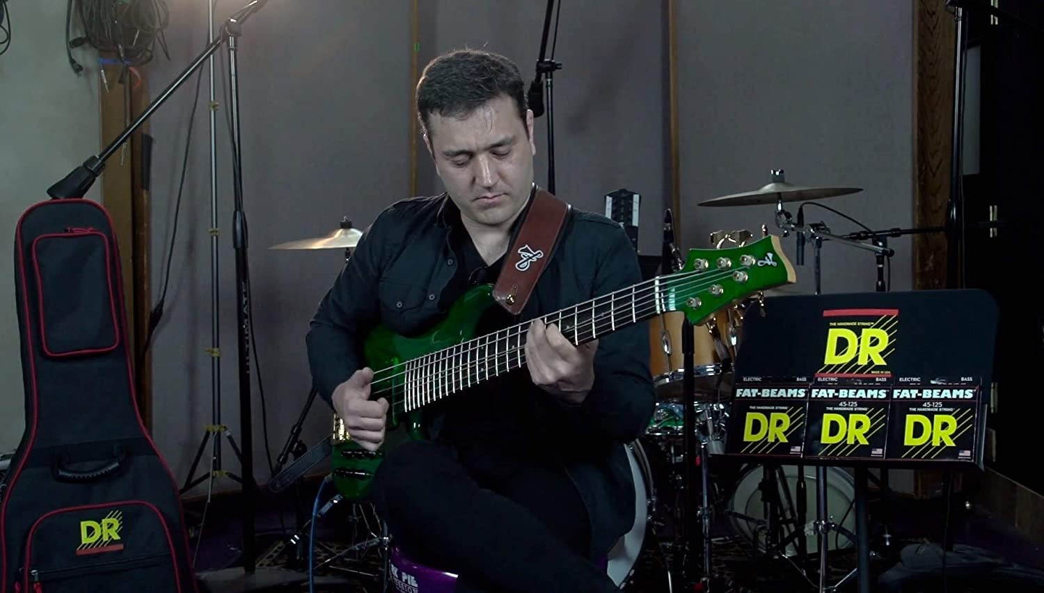 DR Strings Fat-Beams Stainless Steel Medium 6-String Bass Strings (30-125)