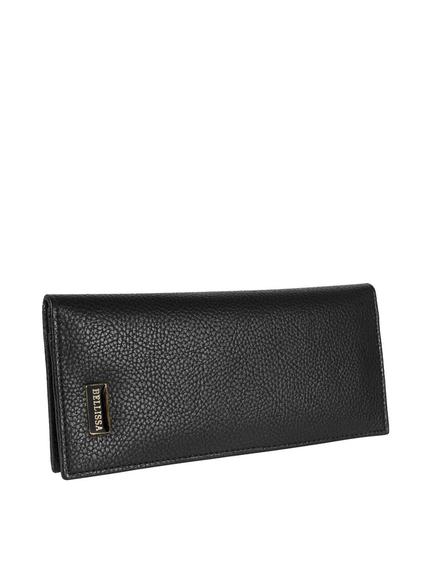Bellissa Black Solid Premium Bi-Fold Wallet for Women