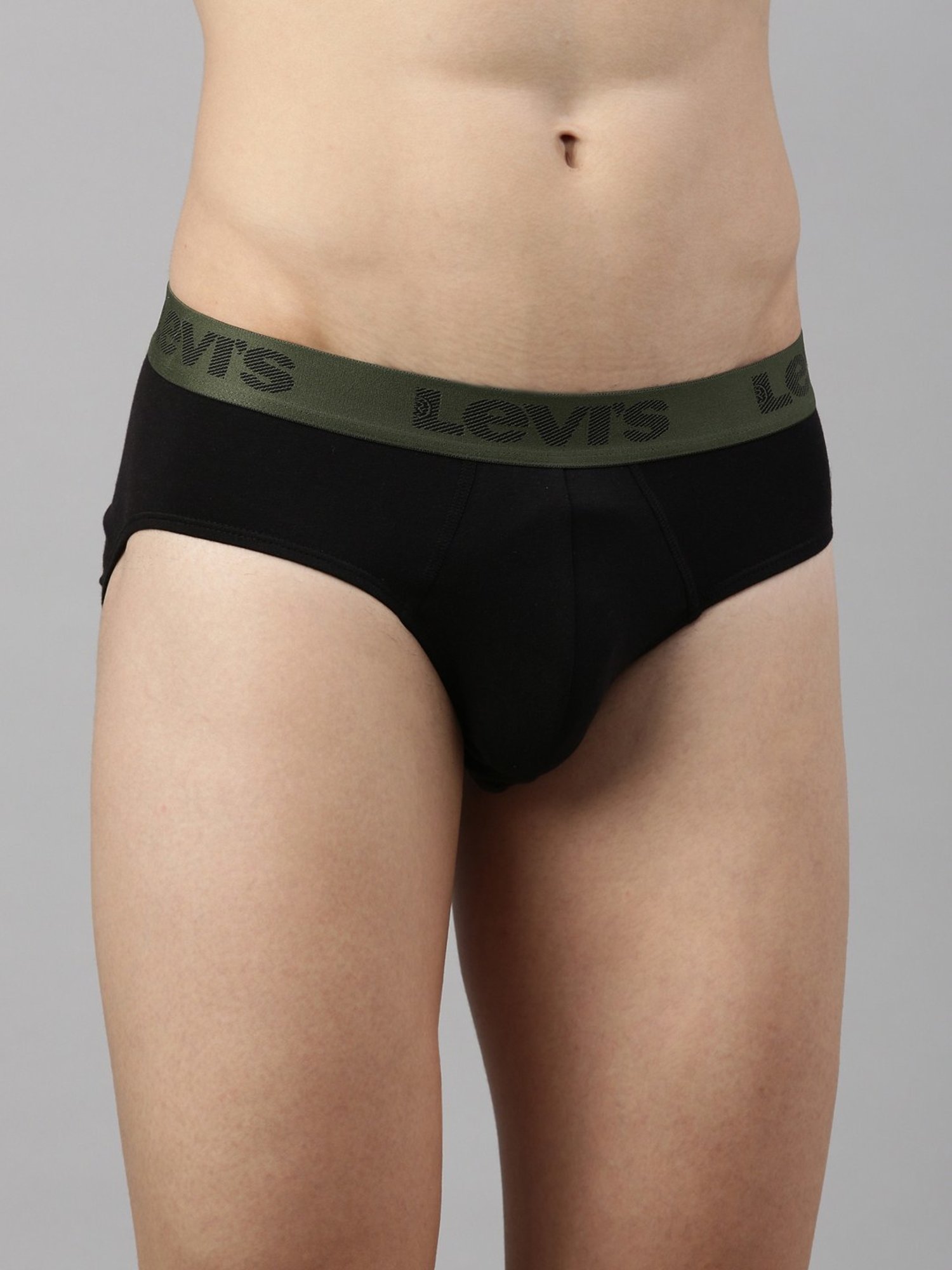 Levi's 066 Jet Black Cotton Regular Fit Briefs