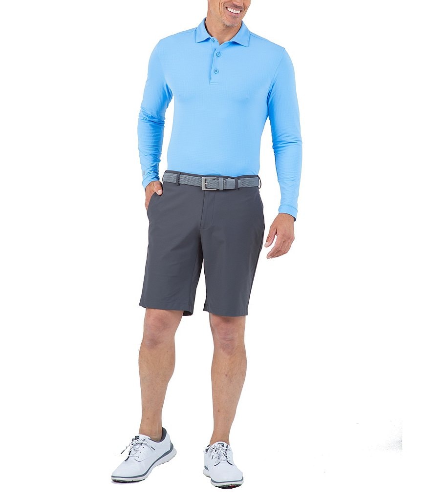 IBKUL Long-Sleeve Ice Fil&reg; Polo Shirt