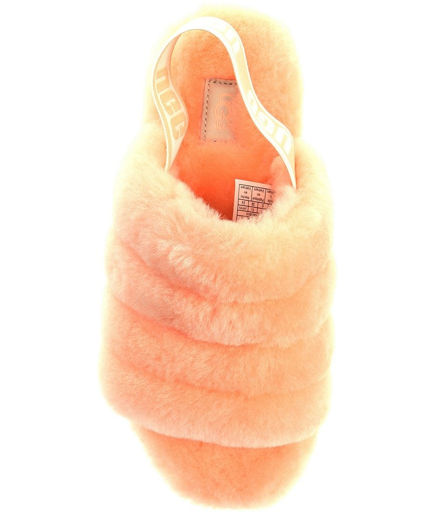UGG&reg; Logo Fluff Yeah Fur Slides