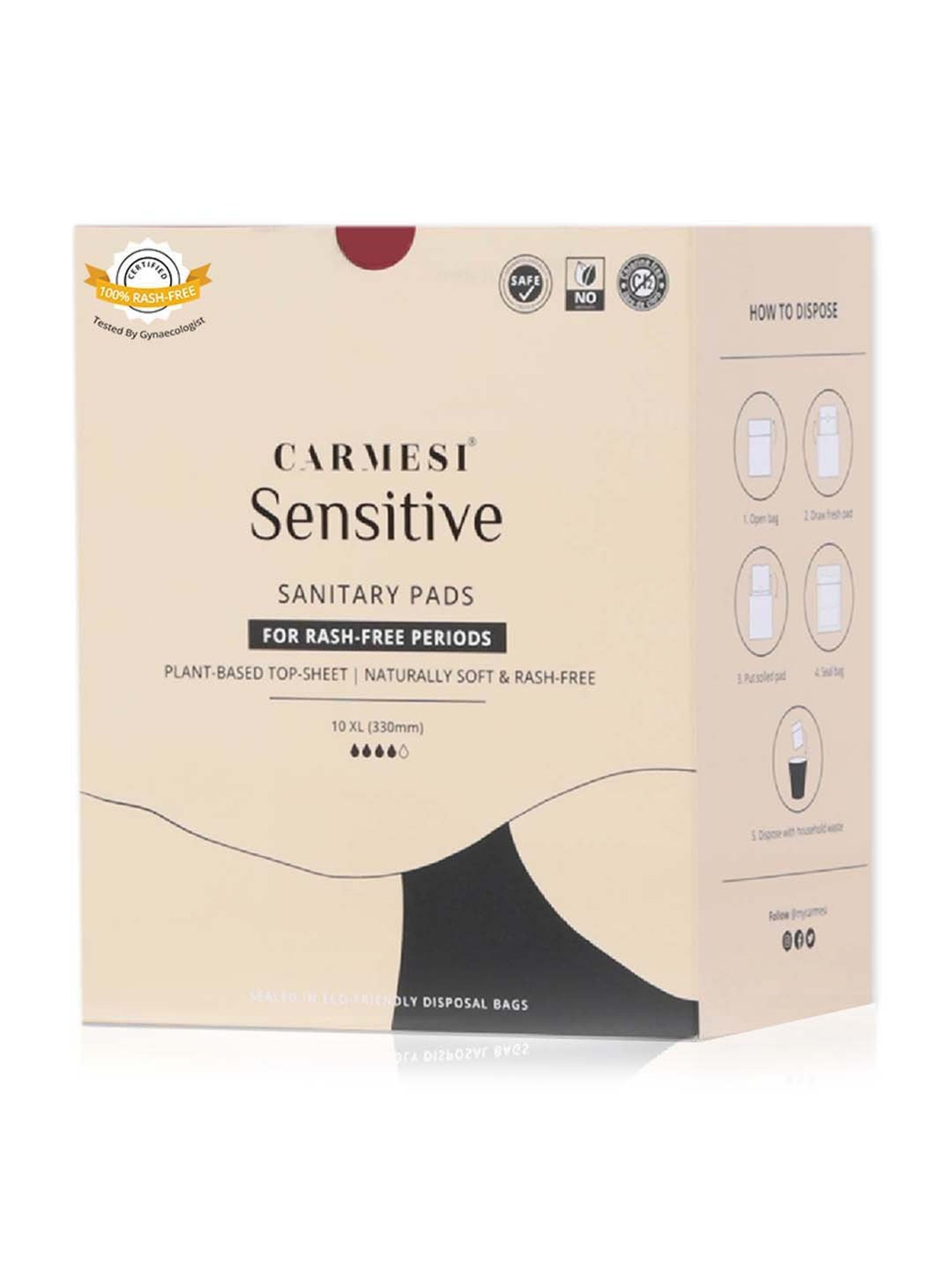 CARMESI Sensitive - 10 Pads - 10 XL