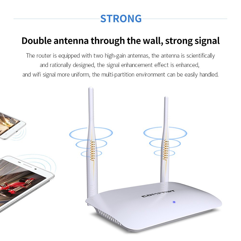 COMFAST WR623N Wireless Router Dual Antennas WiFi Router for Office/Home