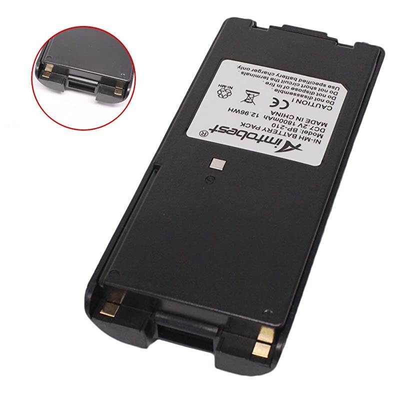 N 1800mAh NiMH Battery Compatible for ICOM ICA6 ICA24 ICF3GT ICF21 ICF30GT ICF31GT ICF40GT ICF41GS BP209N BP222N
