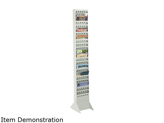 Safco 4323GR Steel Base 10"w x 14"d x 5 1/4"h Gray