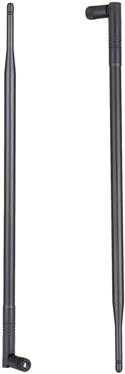 WiFi Bluetooth Antenna 2X 10dBi Dual Band Omni Directional Antenna 2.4Ghz/5Ghz with RP-SMA Male Connector for Wireless Wi-Fi Router Network Devices PC Camera Thinkcentre