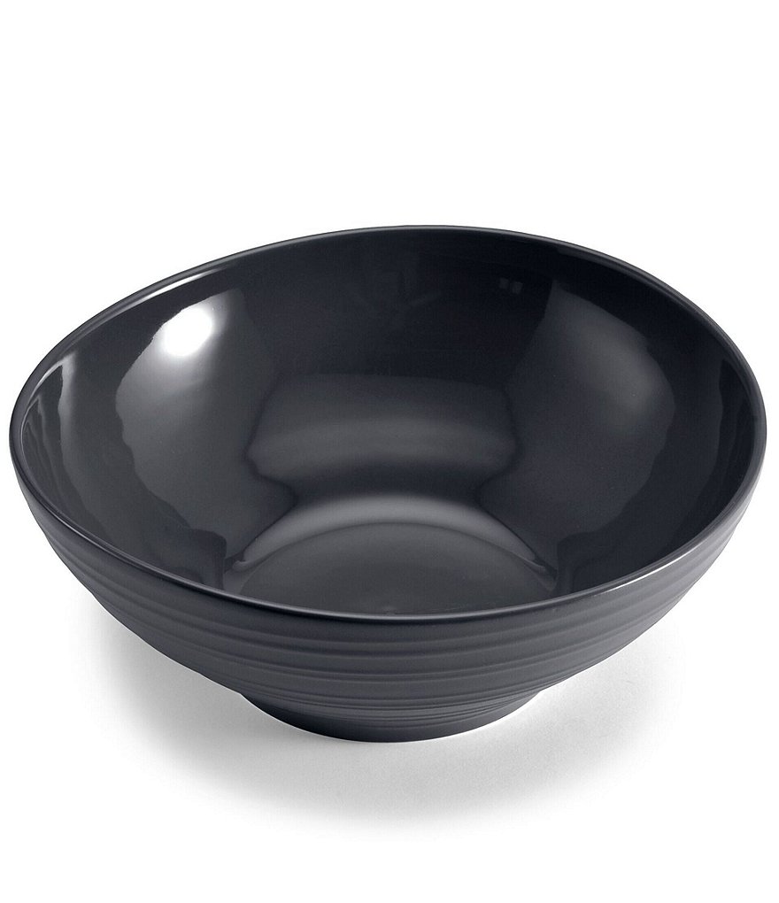 Mikasa Swirl Graphite Round Vegetable Bowl