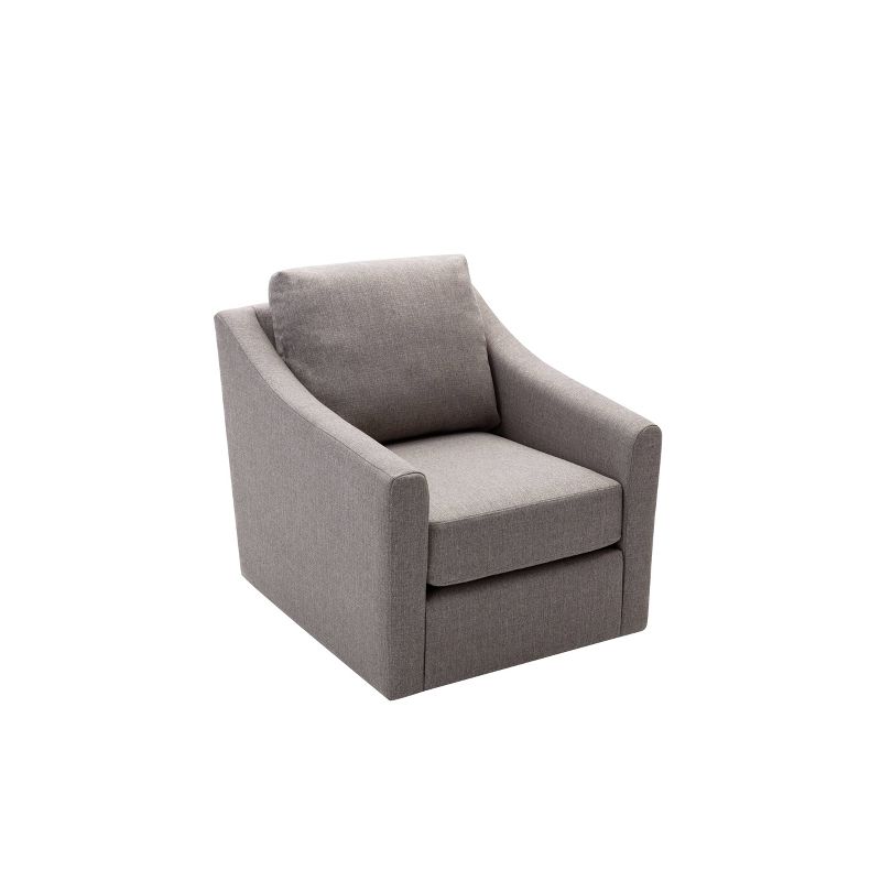 Swoop Arm Swivel Club Chair Gray - WOVENBYRD