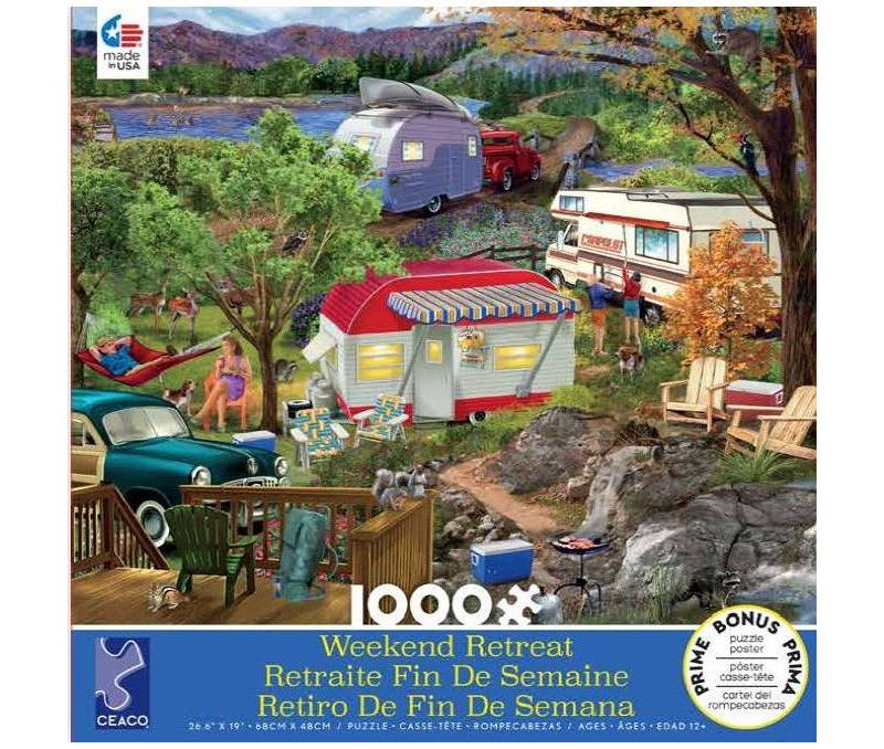 Ceaco Camping Weekend Retreat Jigsaw Puzzle - 1000pc