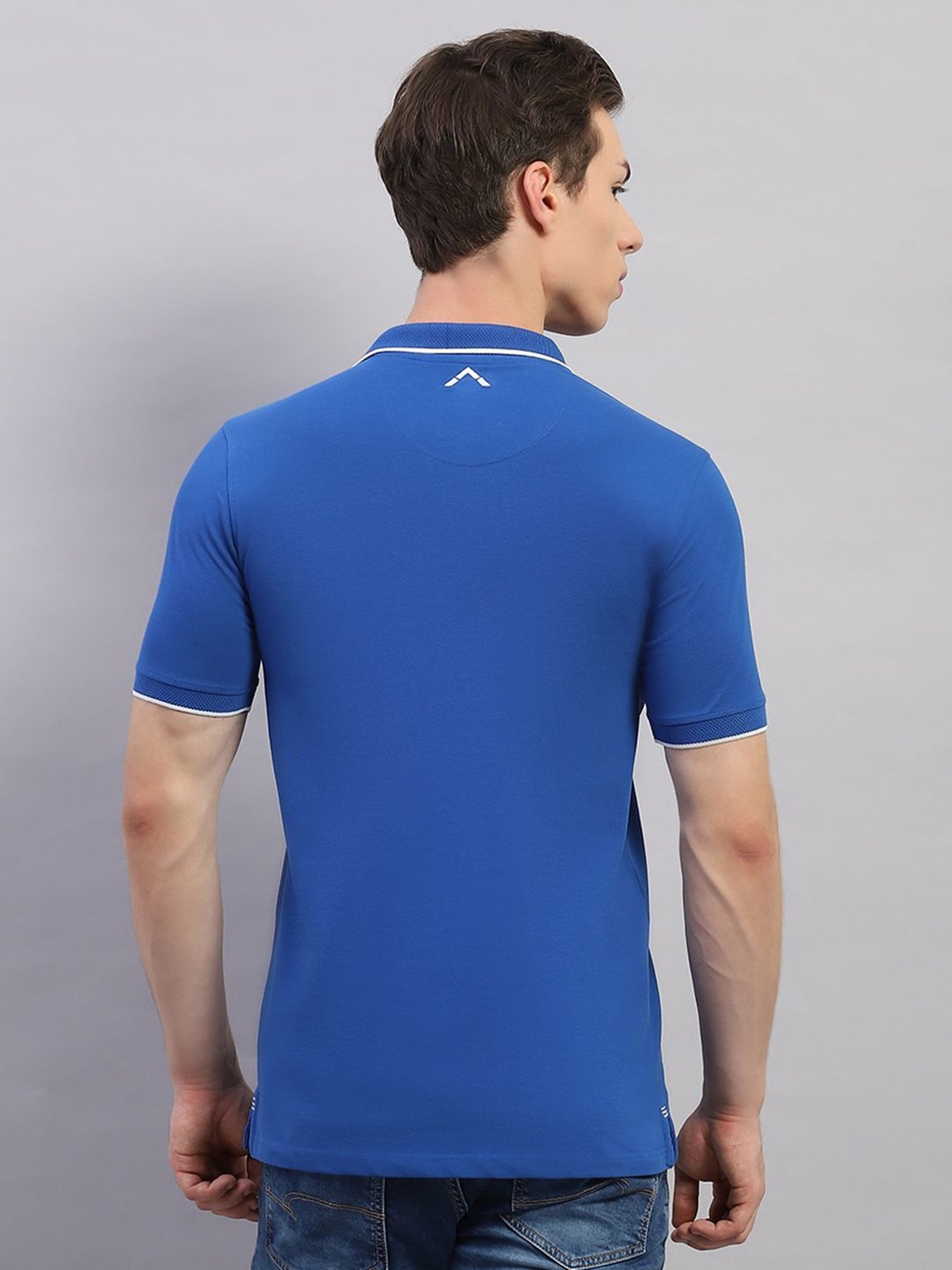 Rock.It Blue Regular Fit Polo T-Shirt
