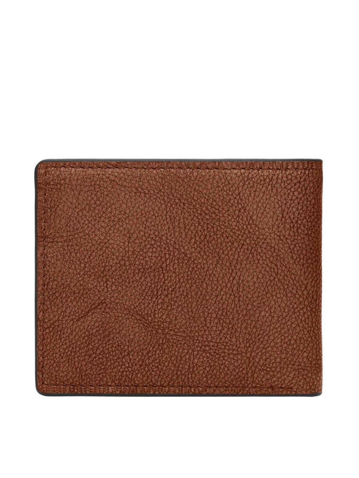 Fossil Steven Brown Leather Bi-Fold Wallet for Men
