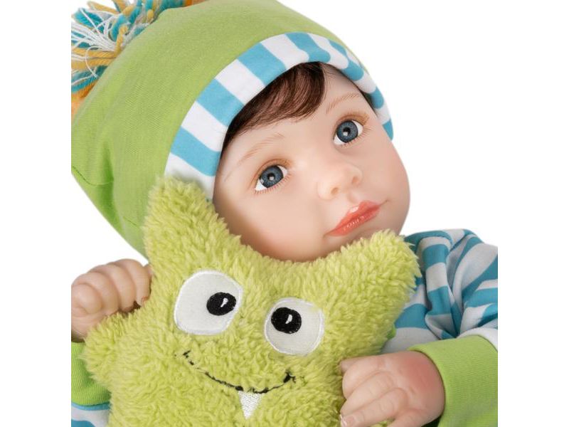Paradise Galleries Reborn Toddler Boy - Cuddle Monster, Magnetic Mouth - 21 inch in SoftTouch Vinyl, 7-Piece Doll Gift Set