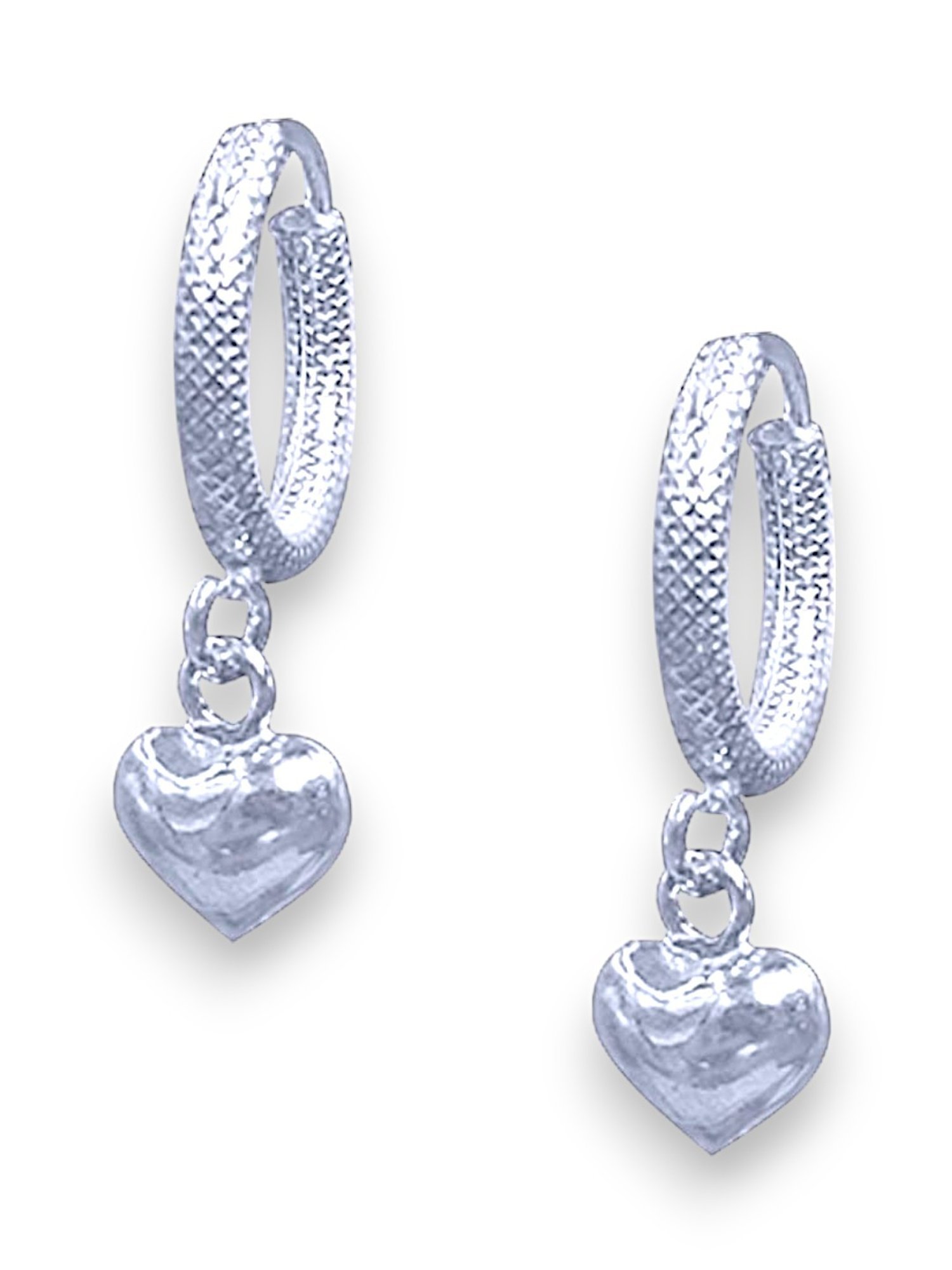 Taraash 925 Sterling Silver Charm Hoop Earrings for Kids Girls