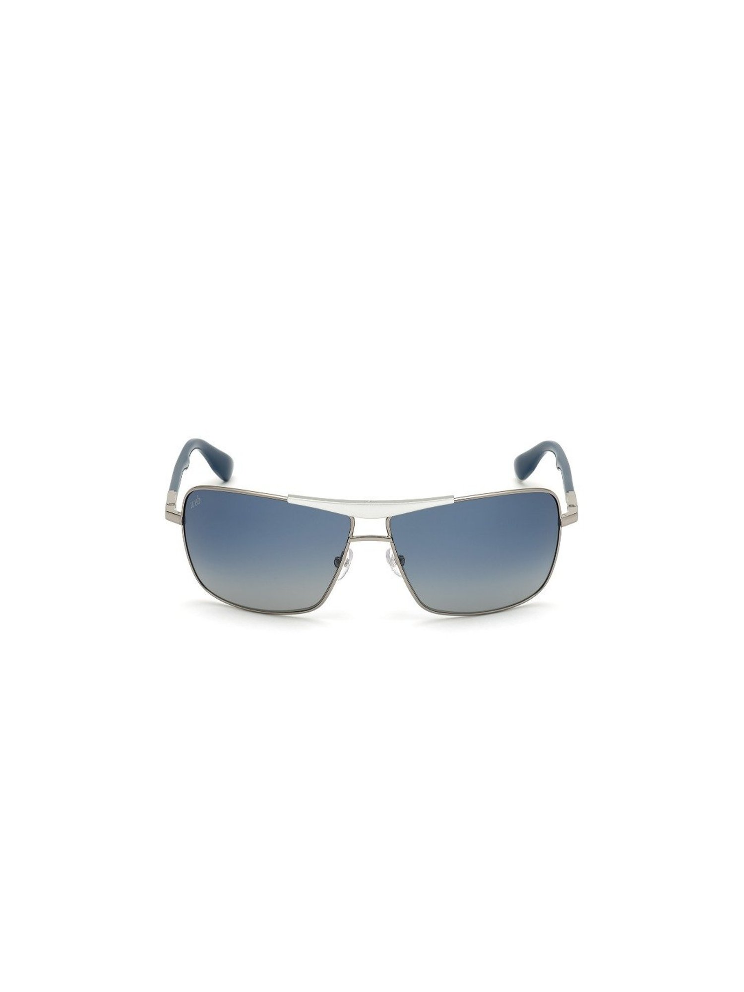 Web Eyewear Blue Rectangular Unisex Sunglasses Designed in Italy