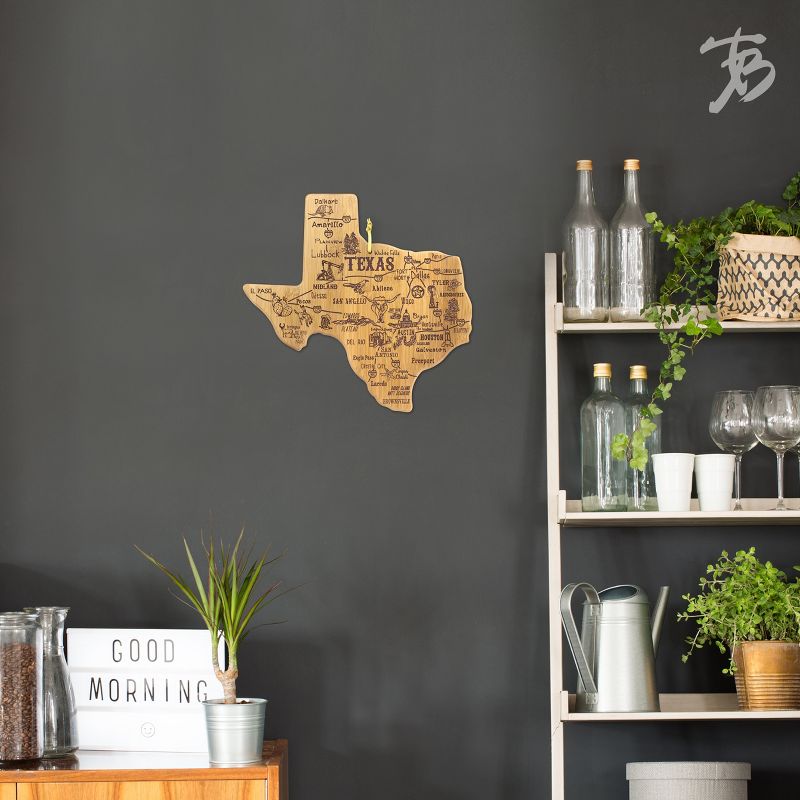 Totally Bamboo Destination Texas Cutting Board 14" x 13.5"