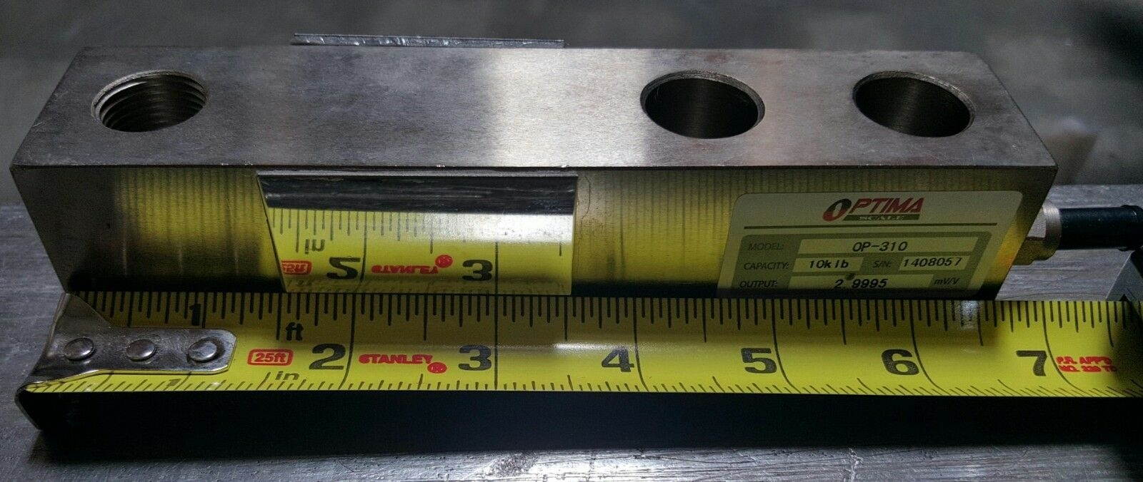 5,000 LB SINGLE ENDED SHEAR BEAM LARGE ENVELOPE LOAD CELL STAINLESS STEEL SCALE