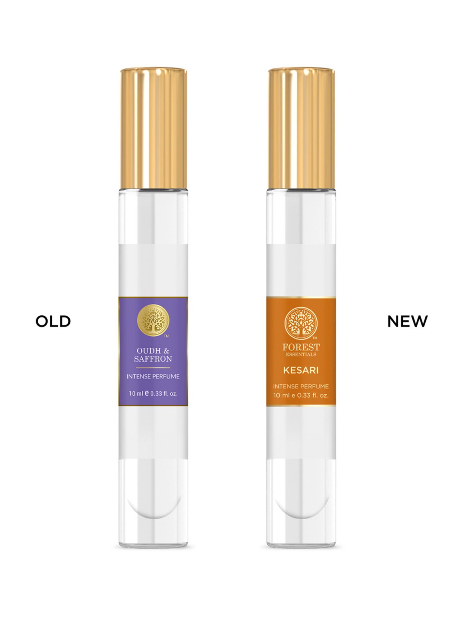 Forest Essentials Kesari Oudh, Lime & Saffron Intense Perfume - 10 ml