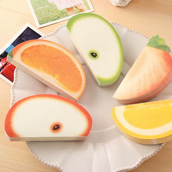 Fruit Vegetable Notepad Memo Sticky - 15 Shape-Green Pepper