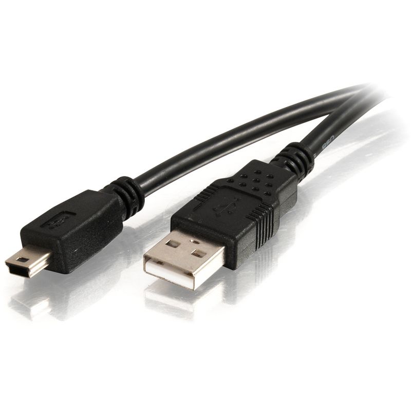 C2G 2m USB 2.0 A to Mini-B Cable - USB Cable - 6ft - Type A Male - Mini Type B Male USB - 6.56ft - Black