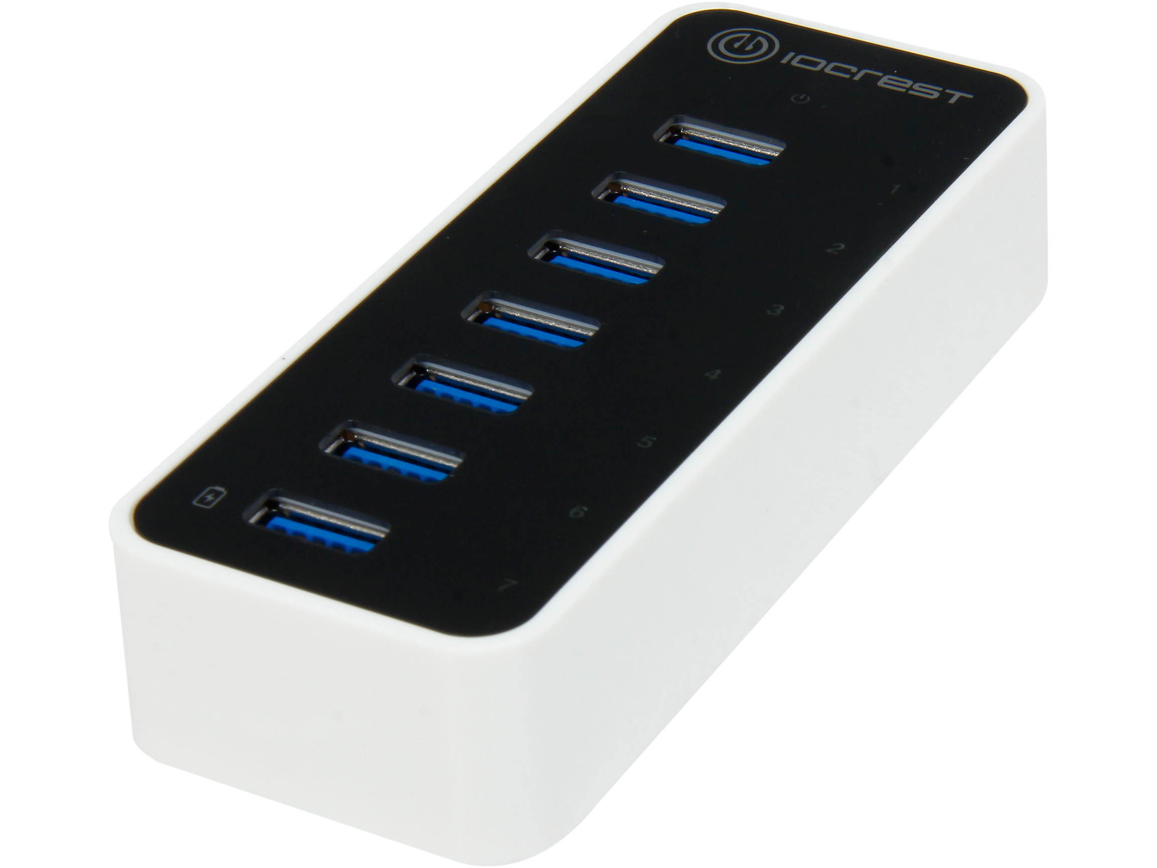 SYBA SY-HUB20152 Super Speed IO Crest 7-Port USB 3.0 Hub with AC Power Adapter