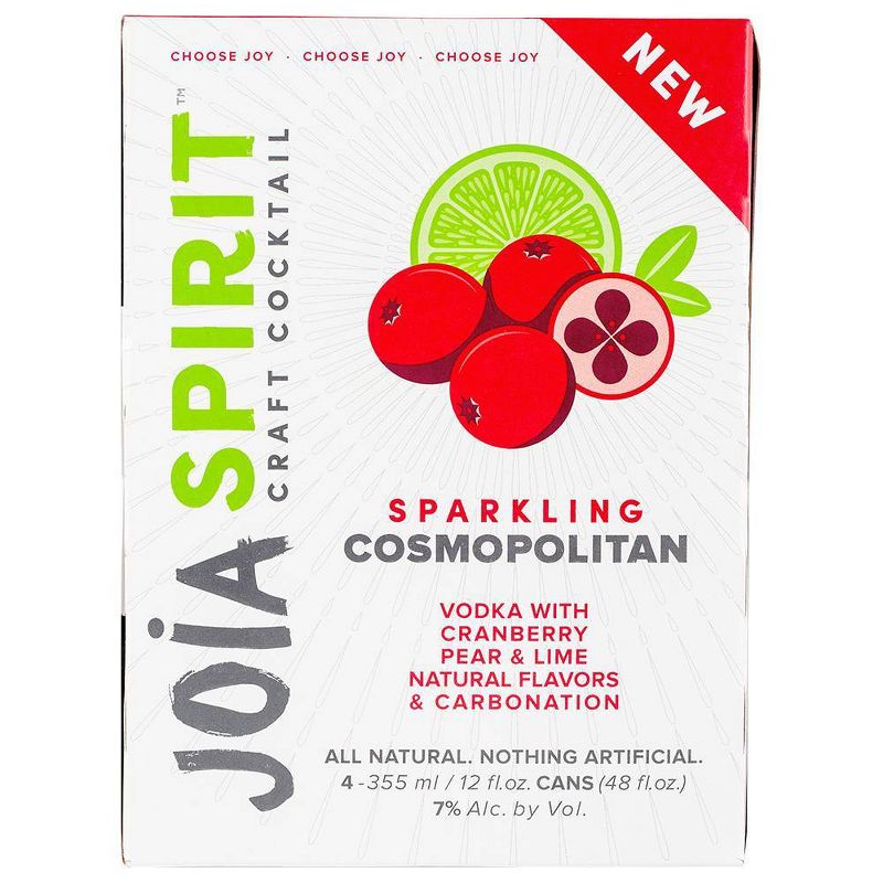 Joia Spirit Sparkling Cosmopolitan Cocktail - 4pk/12 fl oz Cans