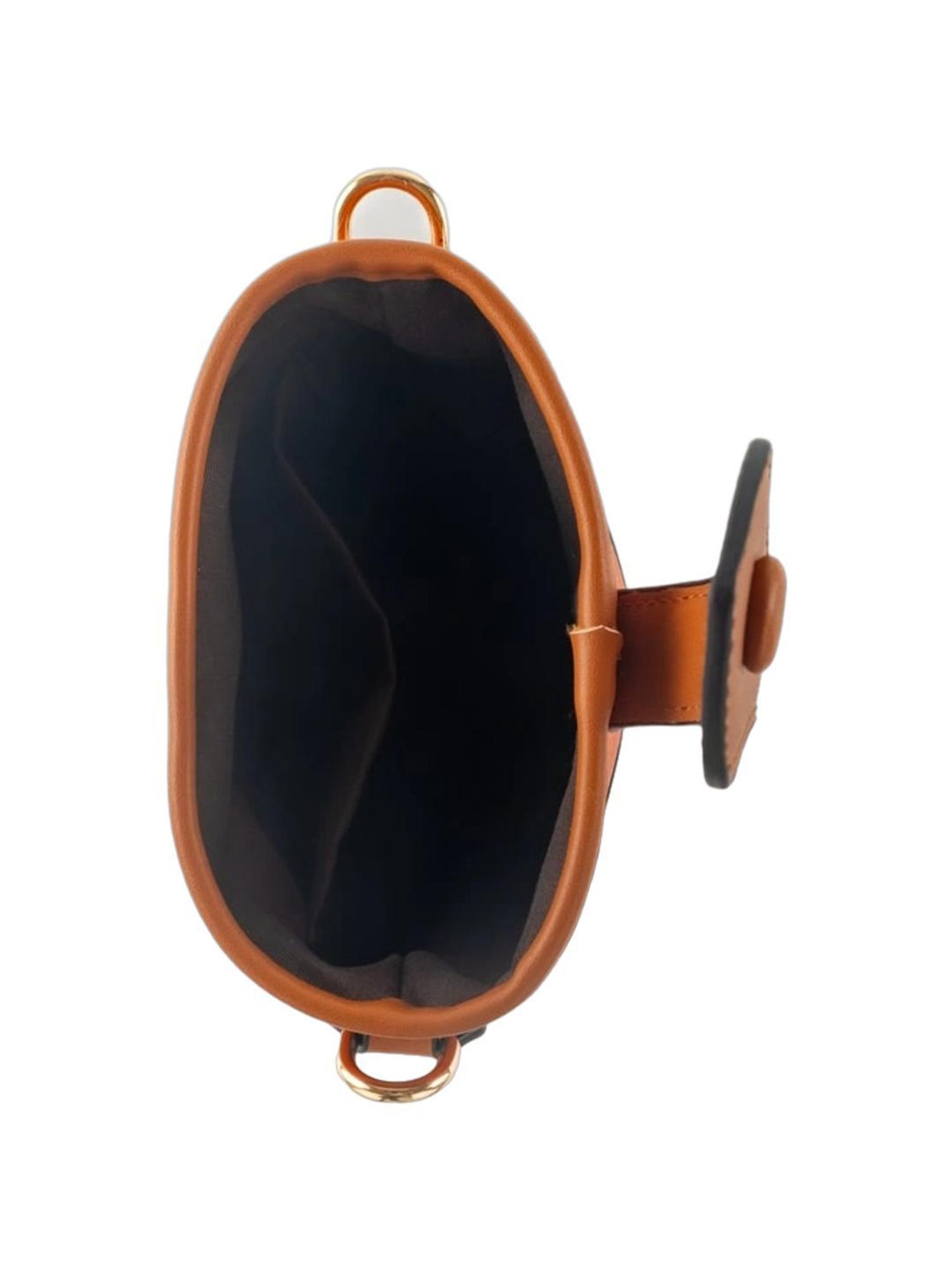 BULCHEE Orange Solid Sling Handbag