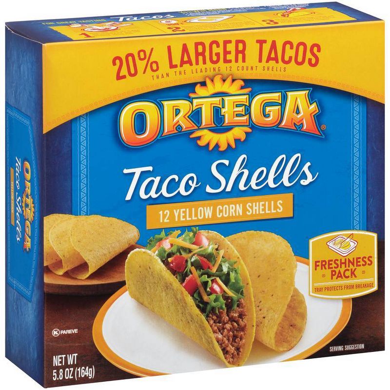 Ortega Yellow Corn Taco Shells - 5.8oz/12ct
