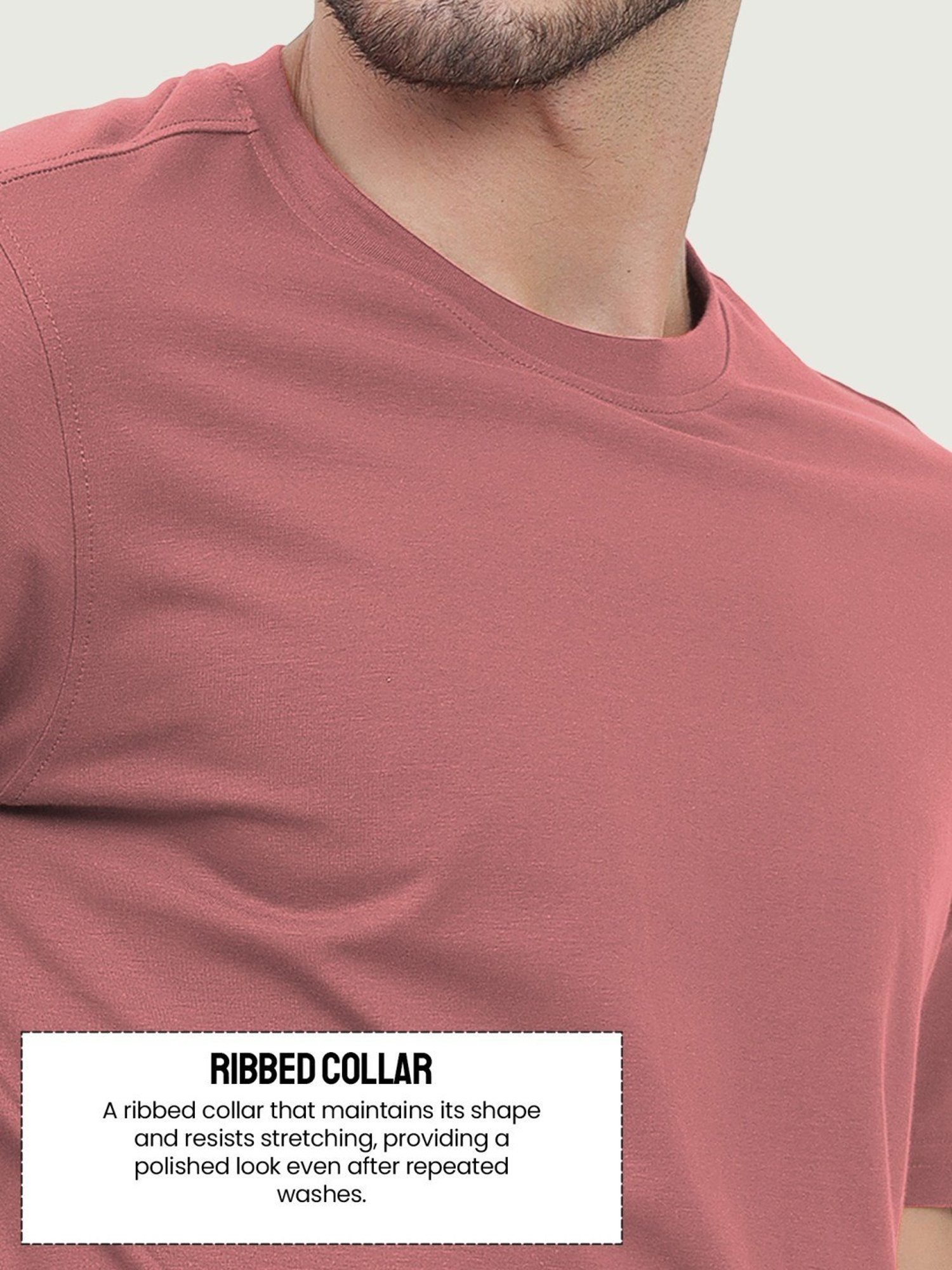 Freecultr Dusty Pink Cotton Regular Fit T-Shirt
