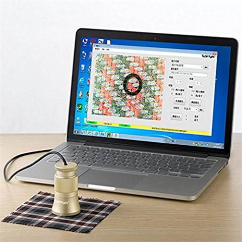 Supereyes C003 Digital Automatic Textile Analysis Device Thread Counter Linen Tester with Manual Focus and Zoom Capability