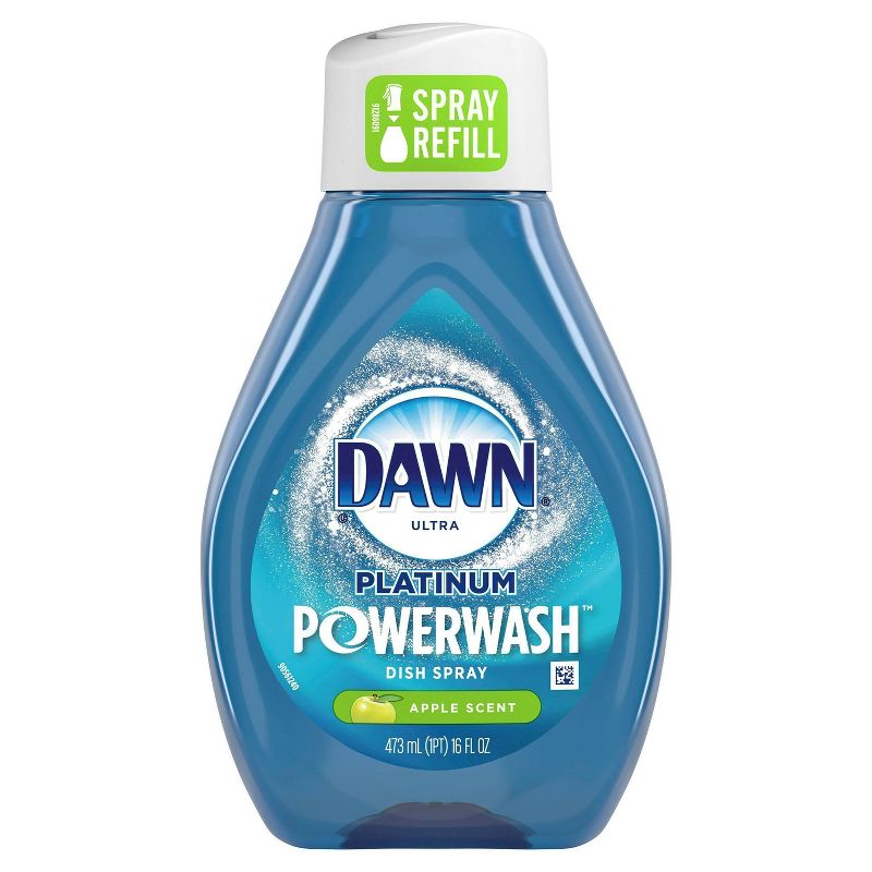 Dawn Platinum Powerwash Dish Spray, Dish Soap, Apple Scent Refill - 16oz