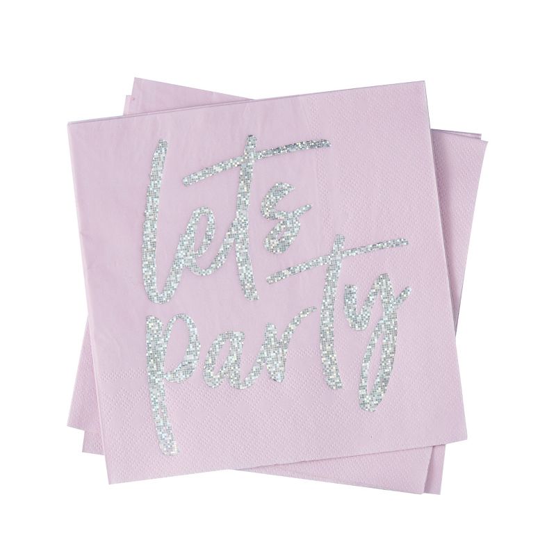 "Let's Party" Foiled Napkins