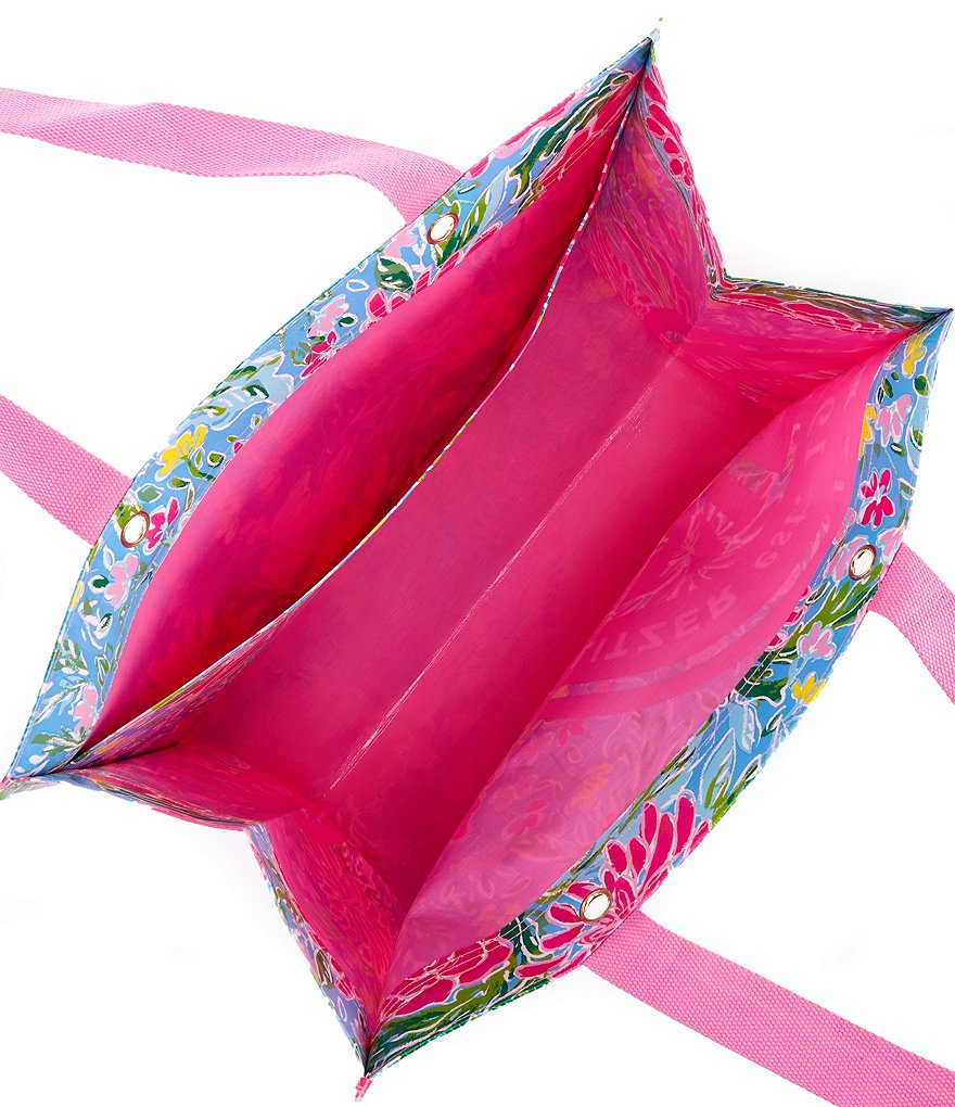 Lilly Pulitzer Bunny Business Market Tote Bag