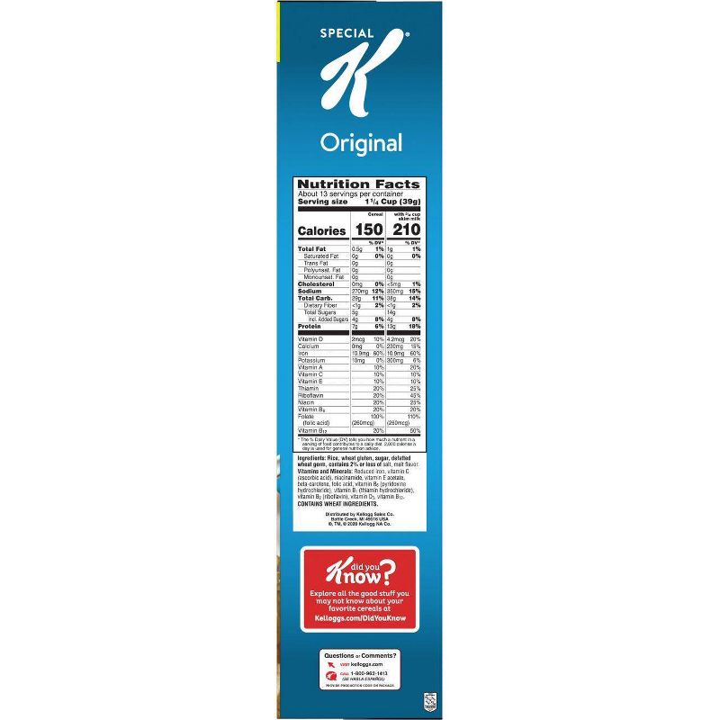 Special K Original Breakfast Cereal - 18oz - Kellogg's