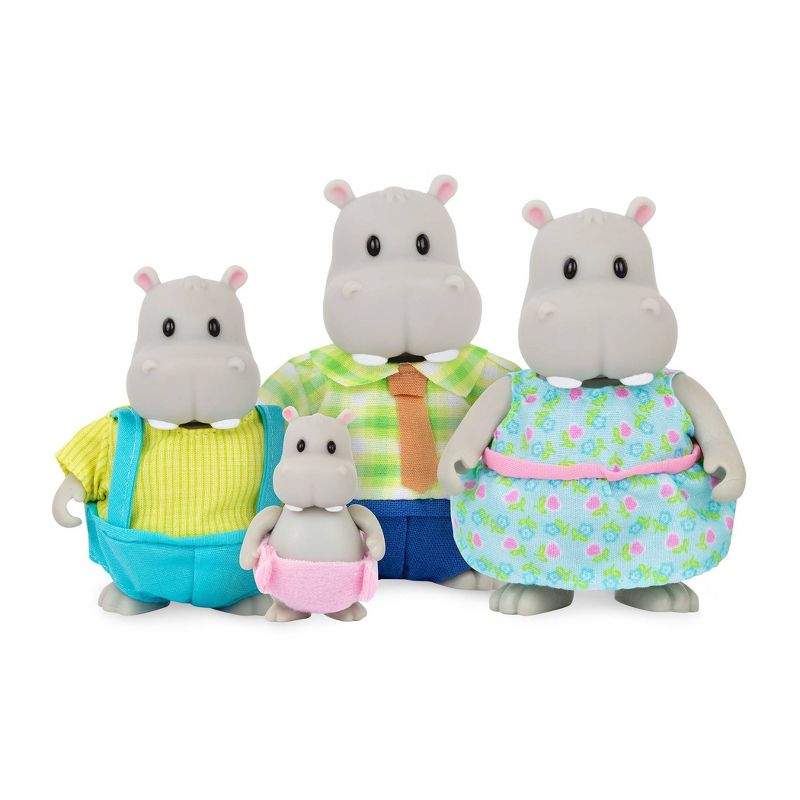Li'l Woodzeez Miniature Animal Figurine Set – The Riverdipper Hippo Family