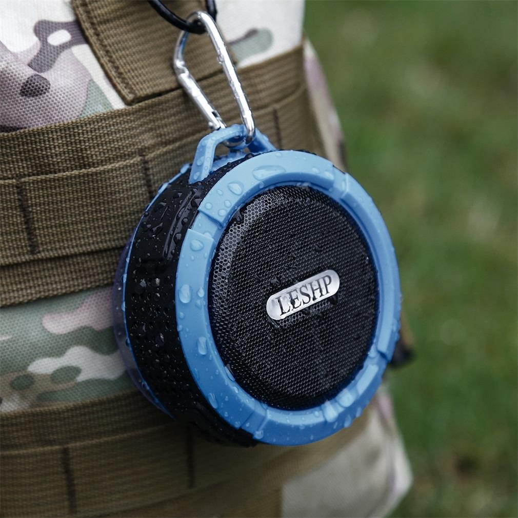 LESHP C6  Wireless Bluetooth Speaker With Calls Handsfree and Suction Cup