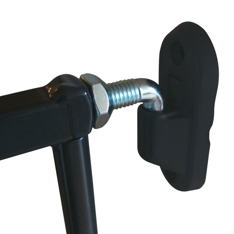 Scandinavian Pet Design Extra Tall 42 Inch Wall Mount Portable Animal Pet Safety Gate for Large and Small Dogs, Black