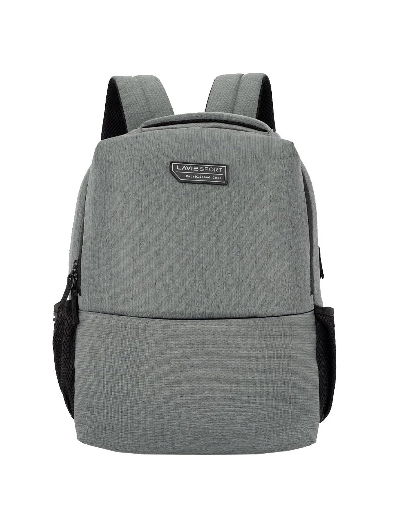 Lavie Sport Pex Grey Polyester Solid Laptop Backpack - 21 Ltrs