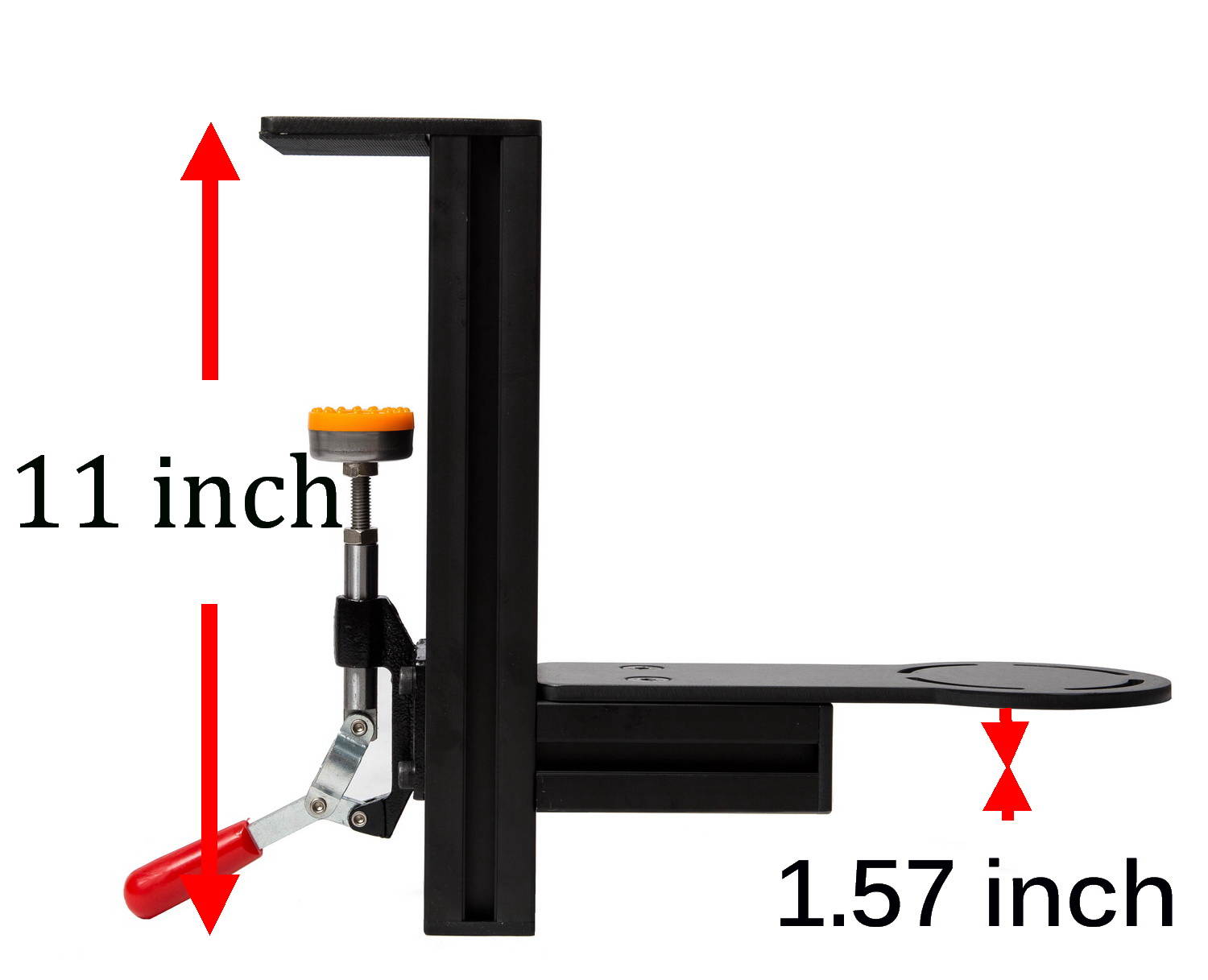 Table Mounts Desk Mount - Ergonomic Game Controller Holder, Table Mount Support for Flight Sim Joystick - Compatible with Thrustmaster HOTAS Warthog - With Soft Rubber Pads & Installation Bolts