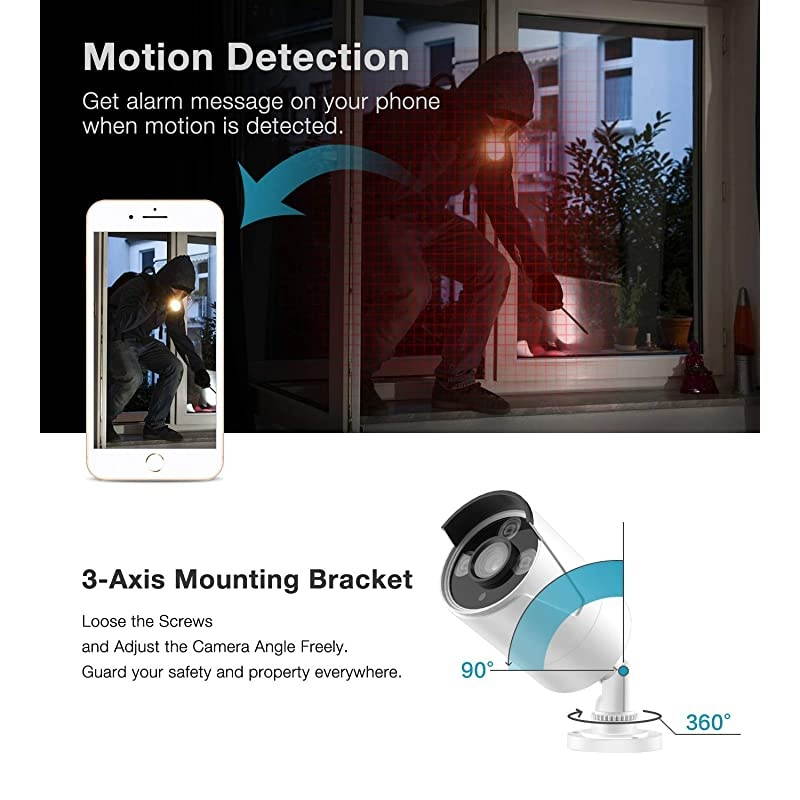 GW Security 16 Channel HD 1920p H.265 Security System with 8TB HDD, (15)* PoE 5MP HD 1920p 2.8-12mm Varifocal Weather Proof IP Cameras, and (1)* 20x Zoom 5MP HD 1920p IP PTZ (Pan-Tilt-Zoom) Camera