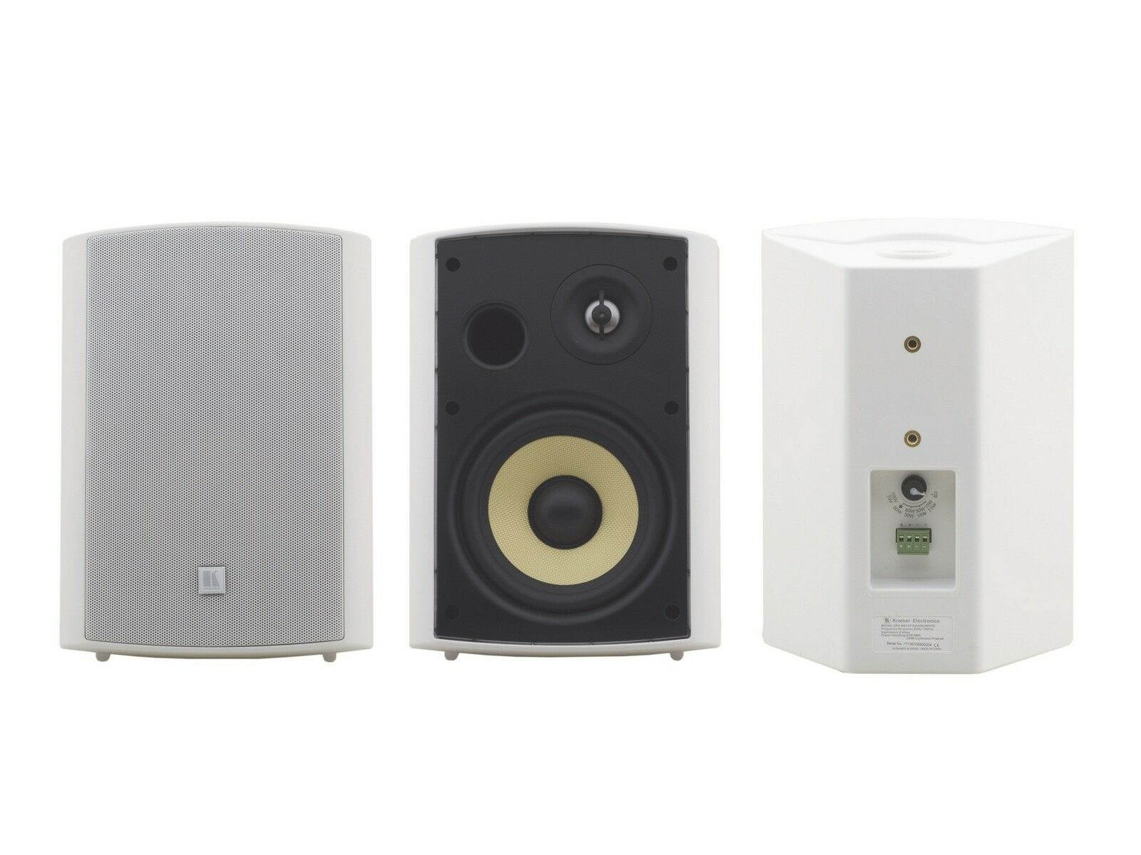 Kramer YARDEN 6-O(W) 6.5in On-Wall 2-Way Speakers/made with Kevlar Woofers