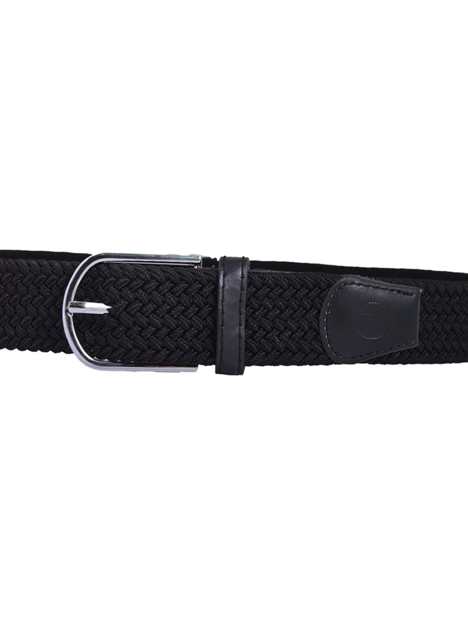 BULCHEE Black Leather Casual Belt for Men